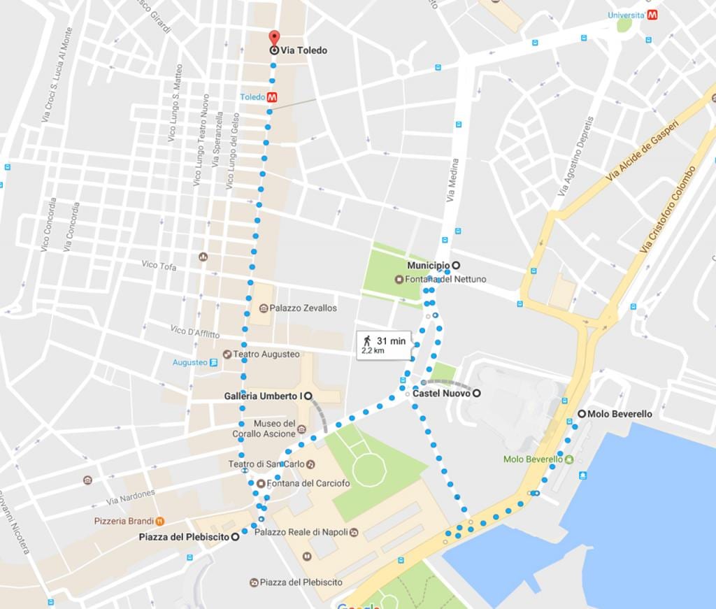 пешаходная экскурсія Неапаль карце