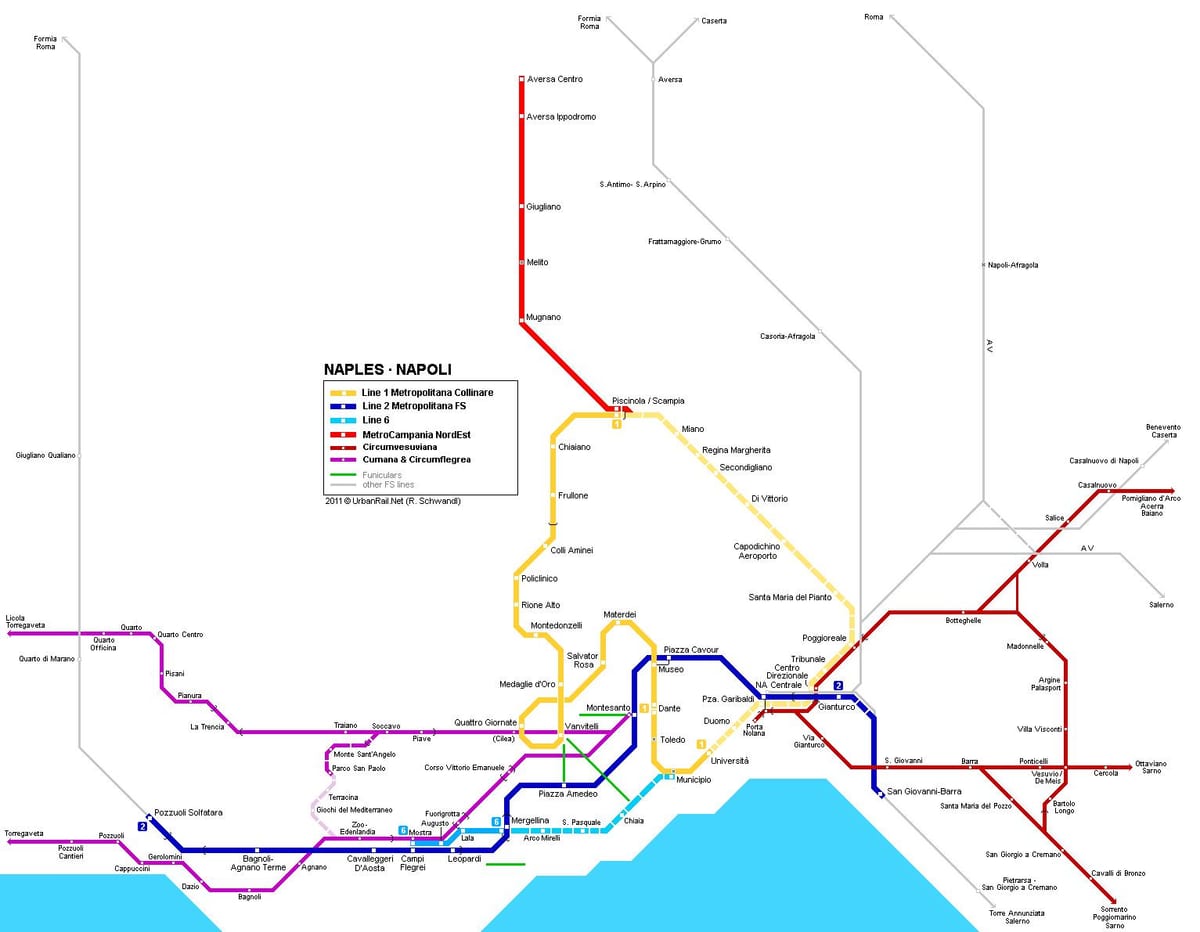 карта метро Напалі 